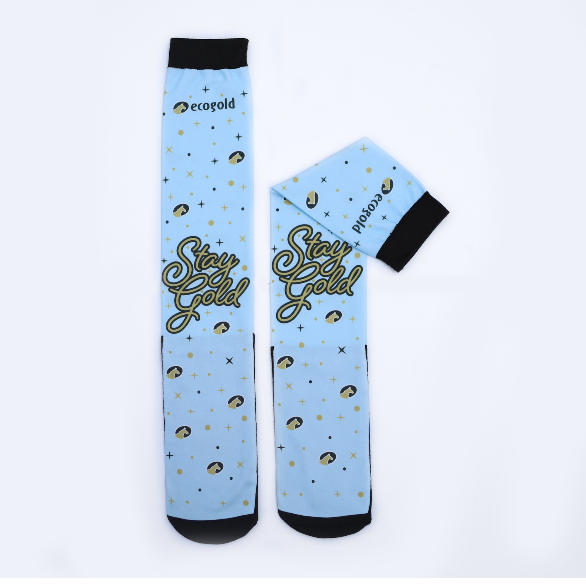gold toddler socks