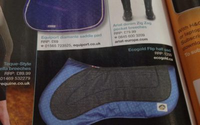 ECOGOLD Flip Half Pad Featured in Horse & Rider UK!