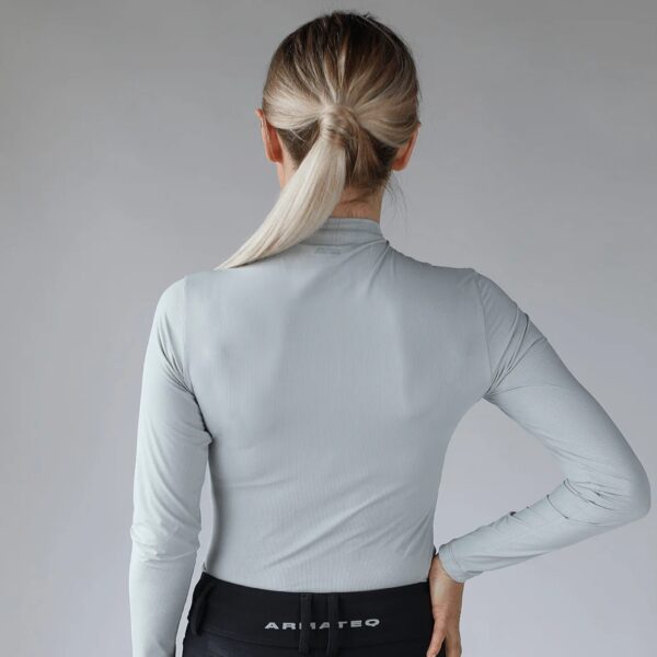 Ultra Breathable Mock Neck Long Sleeve Shirt - Image 3