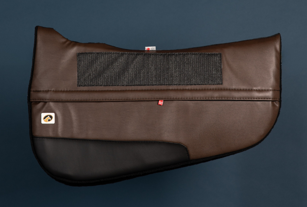 Round Western Saddle Pad – Leather-Look